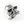 Schedelring van sterling zilver met groen oog, voorwaartse kanteling