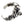 Heavy Kraken Octopus Sterling Silver Cuff, a top view of the sterling silver kraken octopus cuff with its polished head and
