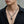 Heavy Skull-Link Sterling Silver Necklace, worn on the neck with collarbones, shoulders and upper chest visible