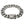 Heavy sterling silver cuban link bracelet — closed clasp view
