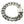 Heavy sterling silver cuban link bracelet — full circle view