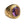 Natural Amethyst Gold-Plated Bishop Ring, angled front and cross