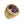 Natural Amethyst Gold-Plated Bishop Ring, gemstone angle