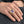 Natural Amethyst Gold-Plated Bishop Ring, worn on an adult model