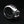 Bague croix de fer en argent sterling et grenat, poinçon à l'intérieur de la bague