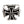 Iron Cross Sterling Silver Biker Ring, cross face
