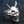 Japansk Oni-maskring i sterlingsilver, trekvartsvy
