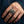 Joker clown skull silver ring worn on a hand