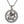 Genombrutet koifisk-hänge i 925 sterlingsilver, koihängets framsida med stylingkedja