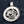 Genombrutet koifiskhänge i sterlingsilver, hängets baksida och silverstämpel