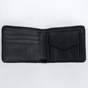 Komodo and Stingray Cross Leather Bifold Wallet, open wallet interior
