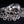 Large Skull Sterling Silver Chain Necklace, close skull with closed movable jaw and coiled links