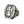 Lattice gothic cross silver ring, cross shield from left angle