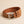 Ceinture marron clair en cuir de dos de crocodile — vue en biais