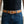 Ceinture marron clair en cuir de dos de crocodile — autour de la taille