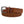 Ceinture marron clair en cuir de dos de crocodile — face de la boucle à ardillon