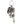 Lion Head Door Knocker Sterling Silver Pendant, door knocker side