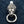 Lion Head Door Knocker Sterling Silver Pendant, lion head front