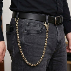 Drachenkralle Brieftaschenkette aus massivem Messing