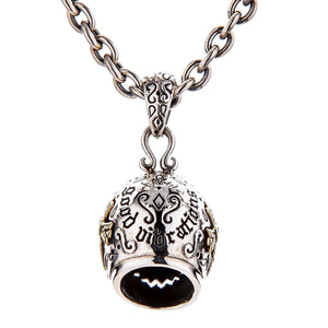 Lucha Libre Mask Sterling Silver Pendant, engraved reverse