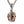 Lucha Libre Mask Sterling Silver Pendant, mask front angle