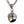 Lucha Libre Mask Sterling Silver Pendant, reverse angle