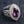 Marquise Amethyst Crozier Sterling Silver Bishop Ring. Purple marquise left front.