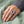 Marquise Amethyst Crozier Sterling Silver Bishop Ring worn on an adult hand.