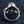 Mechanic flame skull silver ring, skull underside and band opening