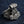 Mjolnir Charm and Scale Sterling Silver Ring shown in hammer front angle view.