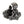 Mjolnir Charm and Scale Sterling Silver Ring shown in hanging hammer oblique view.