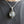 Moonstone Tribal Blossom Sterling Silver Pendant, worn chest detail