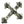 Multi Skull Gothic Cross Sterling Silver Pendant, five skull cross left angle