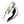 A Native American style bird ring in sterling silver, with artistically outstretched wings and a golden sun symbol.