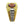 Natural Amethyst Gold & Silver Two-Tone Ring, a side view of the gold watch strap ring showing the silver accents
