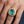 Natural Blue Topaz Gold-Plated Silver Ring worn on the hand at an enlarged scale
