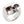 Natural Garnet Eye Sterling Silver Skull Ring. Garnet eyes front.