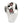 Natural Garnet Eye Sterling Silver Skull Ring. Right skull profile.
