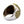 Our Lady of Guadalupe Sterling Silver Ring, right side heraldic detail