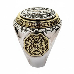 Our Lady of Guadalupe Sterling Silver Ring, top guadalupe medallion