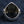 One Percent Skull Shoulder Sterling Silver Ring shown in inner band reverse view.