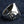 One Percent Skull Shoulder Sterling Silver Ring shown in left skull shoulder view.