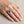 Marquise Amethyst Gold-Plated Crosier Ring, worn on an adult model