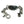 Phantom Skull Sterling Silver Link Bracelet, back and clasp