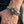 Phantom Skull Sterling Silver Link Bracelet, worn on wrist