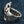 Phoenix Black Star Stone Sterling Silver Ring, left band profile