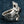 Phoenix Black Star Stone Sterling Silver Ring, right band profile