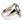 Bague tête de mort Punk Not Dead en argent sterling, profil latéral avec épaulement lisse