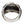 Anillo gótico de plata esterlina con ojo de monstruo morado, detalle del interior del anillo