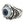 Anillo gótico de plata esterlina con ojo de monstruo morado, detalle del perfil lateral del anillo